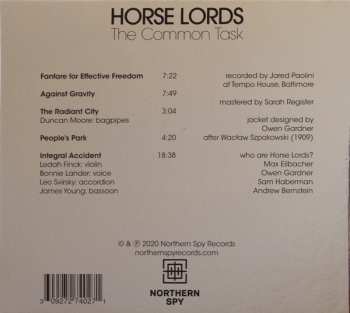 CD Horse Lords: The Common Task 257368