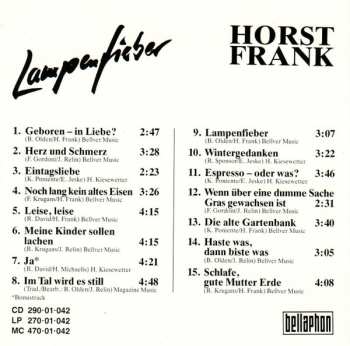 CD Horst Frank: Lampenfieber 359327
