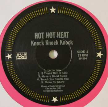 LP Hot Hot Heat: Knock Knock Knock CLR 409566