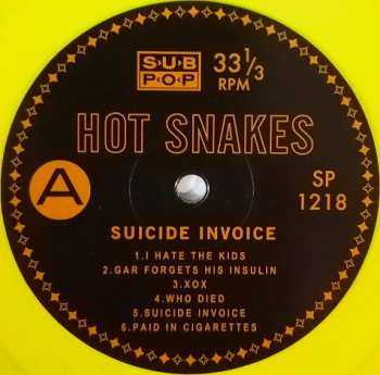 LP Hot Snakes: Suicide Invoice CLR 415620