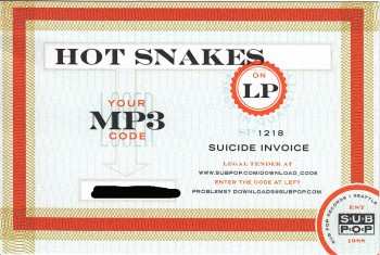 LP Hot Snakes: Suicide Invoice CLR 415620
