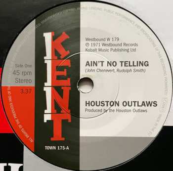 SP Houston Outlaws: Ain't No Telling / It's Not Fun Being Alone 410505