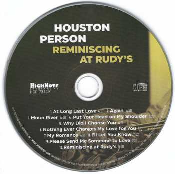 CD Houston Person: Reminiscing At Rudy's 394401