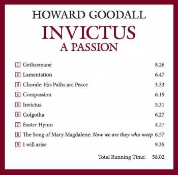CD Howard Goodall: Invictus: A Passion 332247