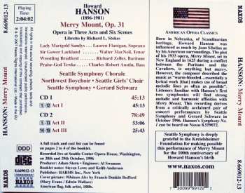 2CD Howard Hanson: Merry Mount 398848