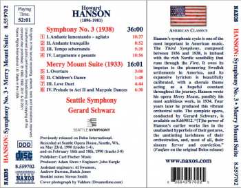 CD Howard Hanson: Symphony No. 3 • Merry Mount Suite 120327
