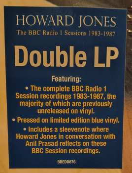 2LP Howard Jones: The BBC Radio 1 Sessions 1983-1987 CLR | LTD 495684