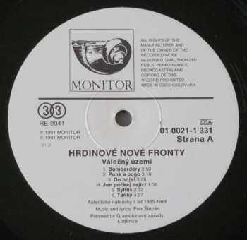 LP Hrdinové Nové Fronty: Válečný Území