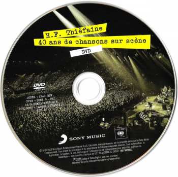 2CD/DVD Hubert Félix Thiéfaine: 40 Ans De Chansons Sur Scène DIGI 415763