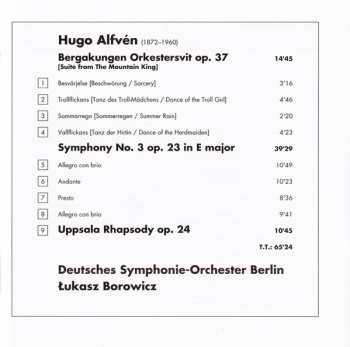 CD Hugo Alfvén: Symphony No. 3 ∙ Uppsala Rhapsody ∙ The Mountain King Suite 114664