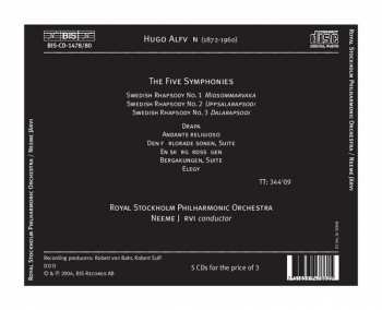 5CD Hugo Alfvén: The Symphonies & Rhapsodies 175314