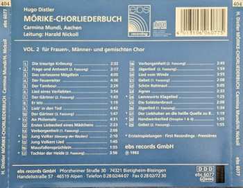CD Hugo Distler: Mörike - Chorliederbuch Vol. 2 Für Gemischten Chor 190178
