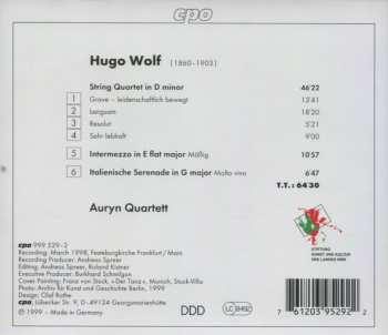CD Hugo Wolf: String Quartet / Italienische Serenade / Intermezzo 245887