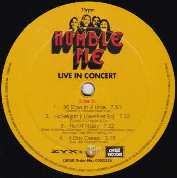 LP Humble Pie: Live In Concert 70250