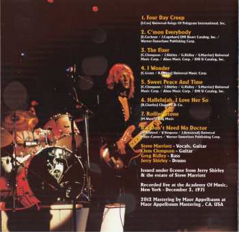 CD Humble Pie: Live In New York 1971 283719