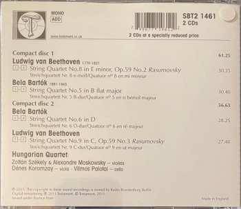 2CD The Hungarian Quartet: Strings Quartets Op.59 Nos.2 & 3 / Strings Quartets Nos.5 & 6 429090
