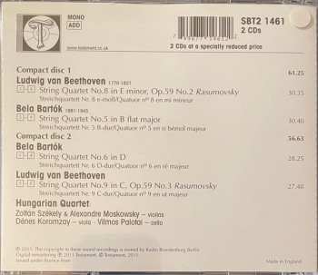2CD Ludwig van Beethoven: Strings Quartets Op.59 Nos.2 & 3 / Strings Quartets Nos.5 & 6