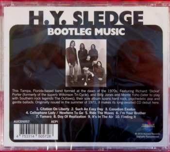 CD H.Y. Sledge: Bootleg Music 340193