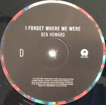 2LP Ben Howard: I Forget Where We Were LTD 16984