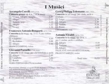 CD I Musici: Corelli . Bonporti . Paisiello . Telemann . Vivaldi 468123