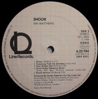 LP Iain Matthews: Shook 317481