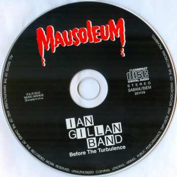 CD Ian Gillan Band: Before The Turbulence DIGI 3933