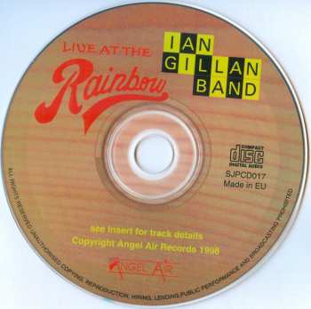 CD Ian Gillan Band: Live At The Rainbow 251427