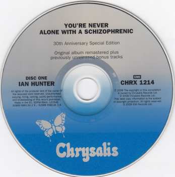 2CD Ian Hunter: You're Never Alone With A Schizophrenic - 30th Anniversary Special Edition 41183
