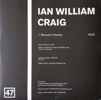 LP Ian William Craig: Split Series #24 LTD | NUM 409434