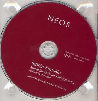 CD Iannis Xenakis: Music For Keyboard Instruments - Realised By Computer