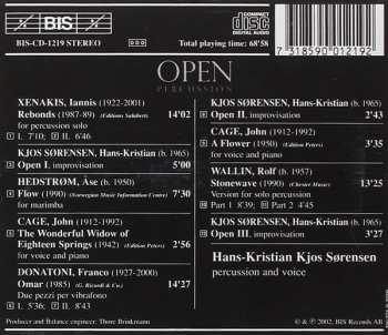 CD Iannis Xenakis: Open Percussion 436345