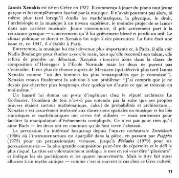 CD Iannis Xenakis: Pléiades · Psappha 423260