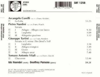 CD Ida Haendel: Ida Haendel Baroque Transcriptions Corelli . Nardini . Tartini . Vitali 332587