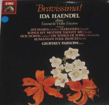 Album Ida Haendel: Ida Haendel Plays Favourite Violin Encores. Bravissima !