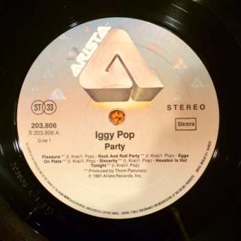 LP Iggy Pop: Party