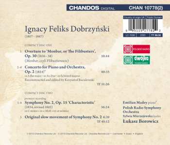 2CD Ignacy Feliks Dobrzynski: Overture To 'Monbar' / Piano Concerto / Symphony No. 2 'Characteristic'  233737