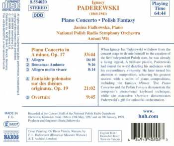 CD Ignacy Jan Paderewski: Piano Concerto / Polish Fantasy / Overture 186170