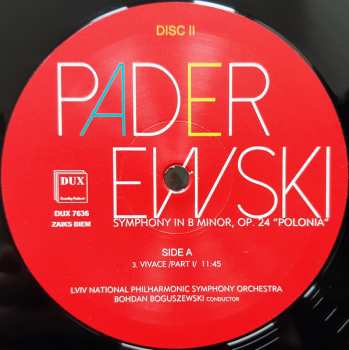 2LP Ignacy Jan Paderewski: Symphony In B Minor, Op. 24 "Polonia" LTD 139585