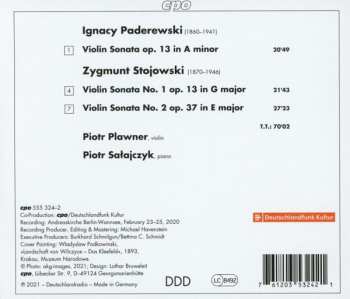 CD Ignacy Jan Paderewski: Violin Sonatas