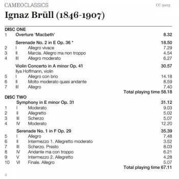 2CD Ignaz Brüll: Orchestral Works 183968