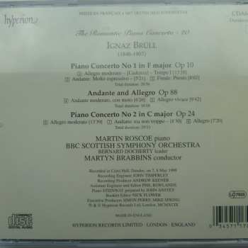 CD Ignaz Brüll: Piano Concerto No 1, Op 10 (First Recording) / Piano Concerto No 2, Op 24 / Andante And Allegro, Op 88 (First Recording) 461379