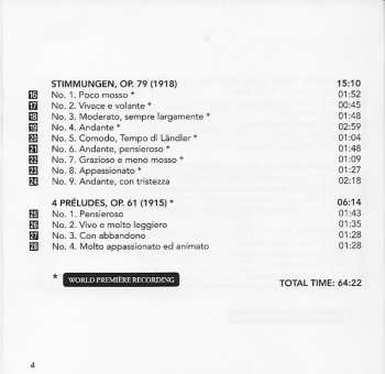 CD Ignaz Friedman:  Original Piano Compositions (Includes World Premiere Recordings) 341163