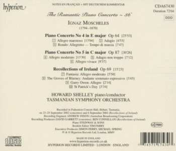 CD Ignaz Moscheles: Piano Concerto No.4 In E Major; Piano Concerto No.5 in C Major; Recollections Of Ireland, Op.69 151881
