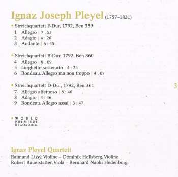 SACD Ignaz Pleyel: Hidden Gems Vol. 1 (Streichquartette Ben 359-360-361) 456479