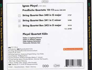 CD Ignaz Pleyel: Preußische Quartette 10-12 112206