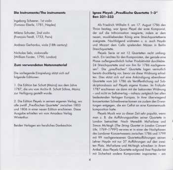 CD Ignaz Pleyel: Preußische Quartette 1–3 116598
