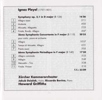 CD Ignaz Pleyel: Symphonies 117180