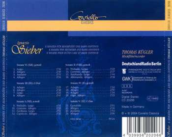 CD Ignazio Sieber: 6 Sonaten Für Blockflöte Und Basso Continuo 356416