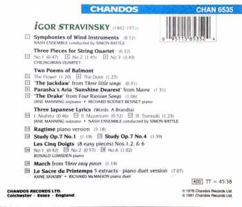 CD Igor Stravinsky: Stravinsky: Symphonies Of Wind Instruments Etc. 179975