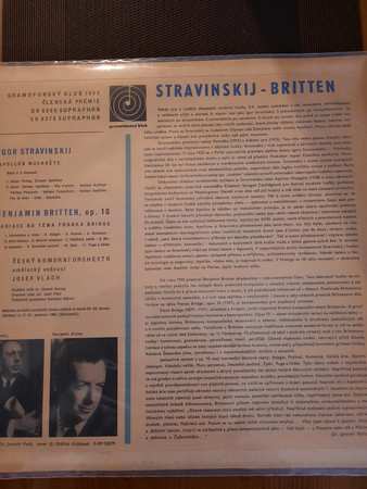 LP Igor Stravinsky: Apollon Musagète / Variace Na Téma F. Bridge, Op 10 117482